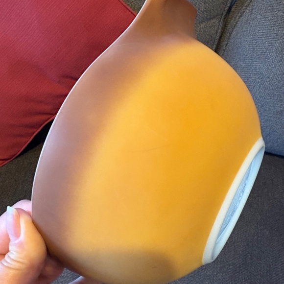 Pyrex 442 Cinderella mixing bowl 1.5q butterscotch ombré brown fade 1970’s - Picture 5 of 5